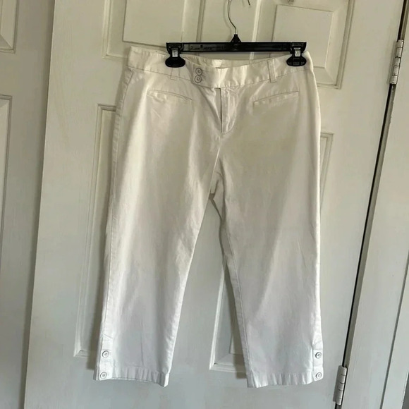 Loft White Capri Size 8P - Picture 1 of 5